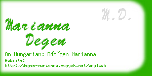 marianna degen business card